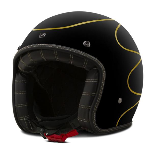 Imagem de Capacete Custom Velha Guarda Aberto Etceter Faster Fosco Vintage Feminino Masculino + Viseira Bubble