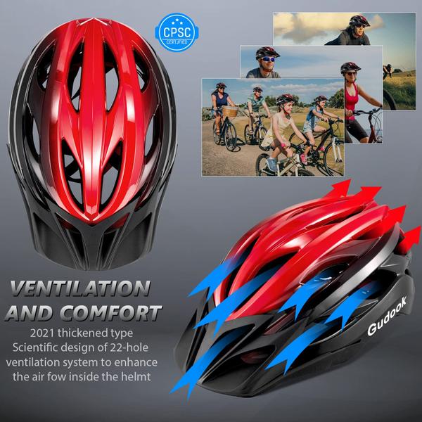 Imagem de Capacete de bicicleta Gudook Lightweight Comfort para homens e mulheres