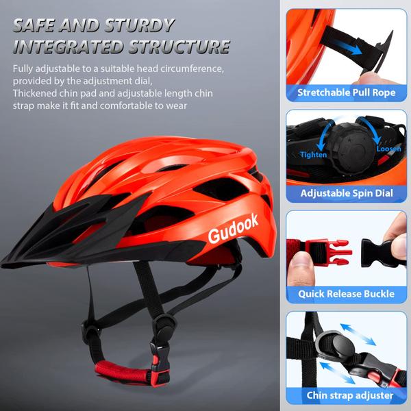 Imagem de Capacete de bicicleta Gudook Lightweight Comfort para homens e mulheres