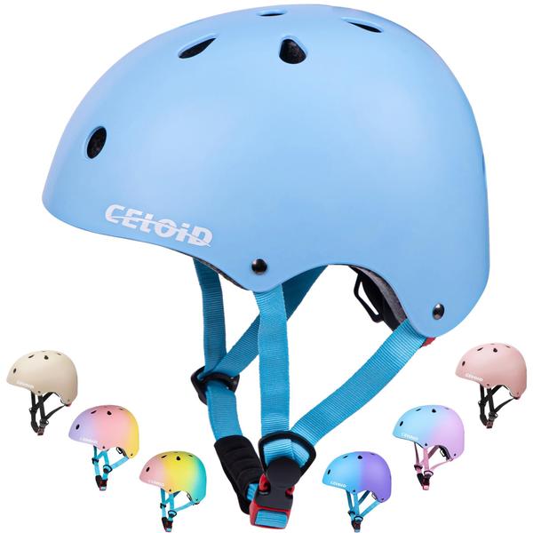 Imagem de Capacete de Bicicleta Infantil CELOID Ajustável (5 a 9 anos) - Cor Azul Bebê