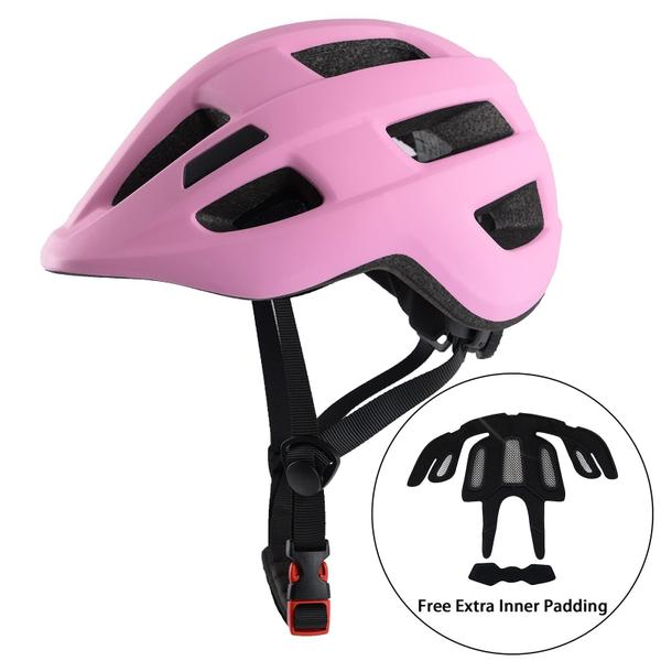 Imagem de Capacete de bicicleta infantil TLAMEE para crianças de 1 a 8 anos, rosa (48-50 cm)