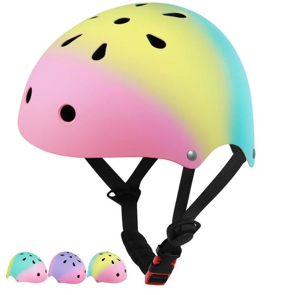 Imagem de Capacete de Bicicleta Infantil Wisekiddy (3 a 8 anos) - Meninas e Meninos - Para Bicicleta, Patins e Scooter