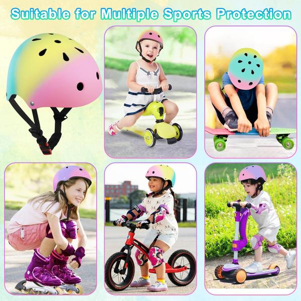 Imagem de Capacete de bicicleta infantil Wisekiddy Capacetes infantis para crianças de 3 a 5 a 8 anos, meninas e meninos, capacete de bicicleta juvenil para Scooter Balance Bike, patinação em patins