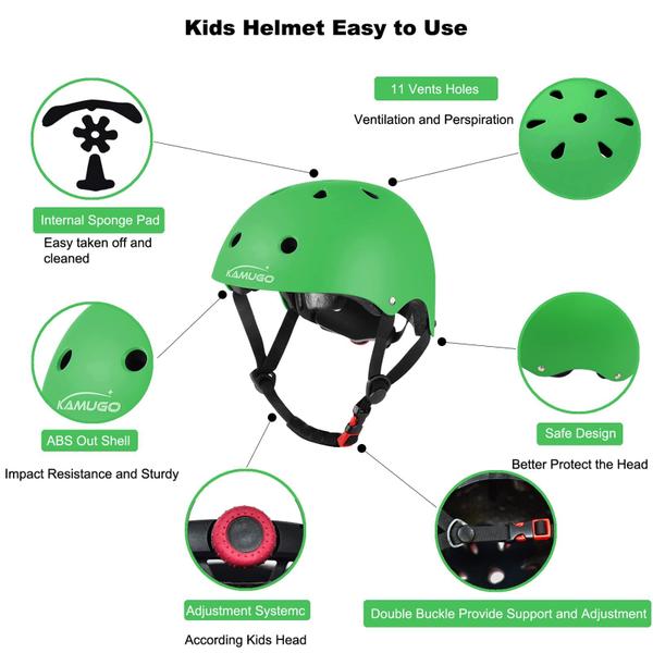 Imagem de Capacete de bicicleta para crianças KAMUGO Toddler de 2 a 8 anos com equipamento de proteção