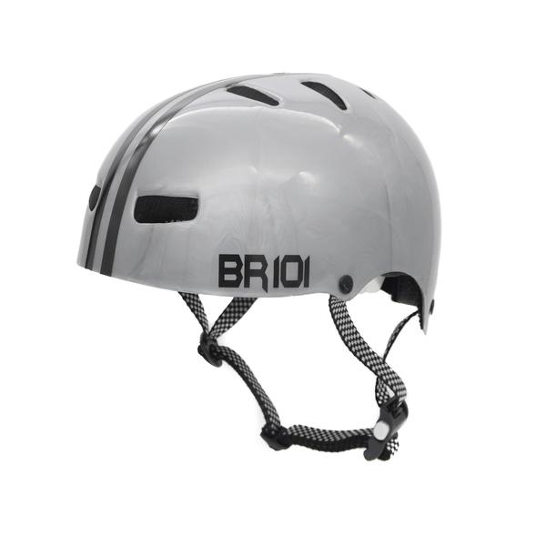 Imagem de Capacete De Bicicleta / Skate Br 101 Urbano Pro Prata M