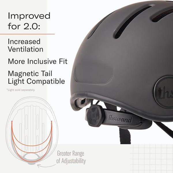 Imagem de Capacete de bicicleta Thousand Heritage 2.0 com certificação de segurança Stealth M