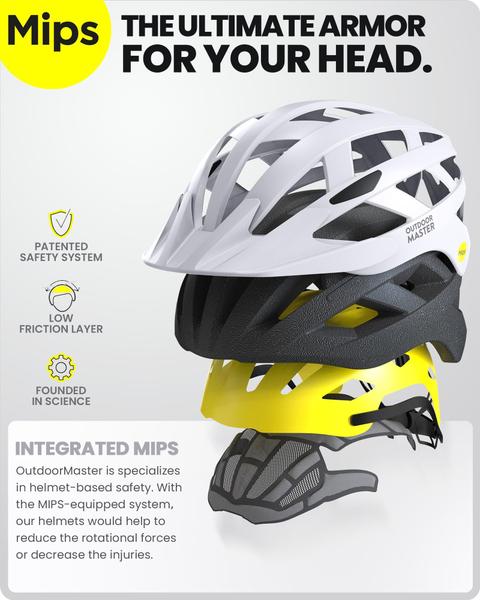 Imagem de Capacete de ciclismo OutdoorMaster MIPS Chalk Cliff Tamanho L