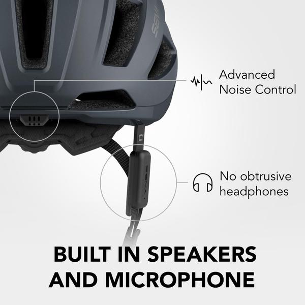 Imagem de Capacete de ciclismo Sena C1 Smart Bluetooth Intercom Cinza Grande