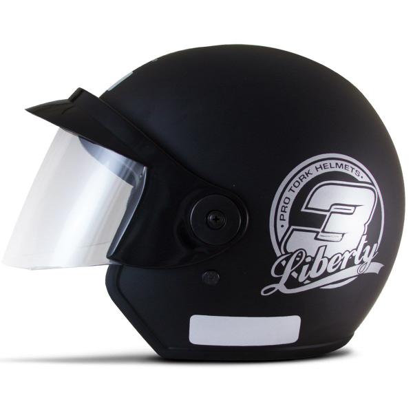 Imagem de Capacete De Moto Aberto Feminino e Masculino Liberty Three 3 Pro Tork Viseira Cristal Oferta