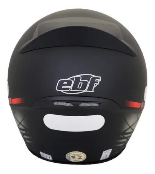 Imagem de Capacete de Moto Ebf Spark New Spark Black Edition 2 Vermelho Fosco