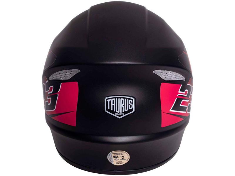 Imagem de Capacete de Moto Fechado JOY23 RS Zephyr - Preto e Vermelho Tamanho 60