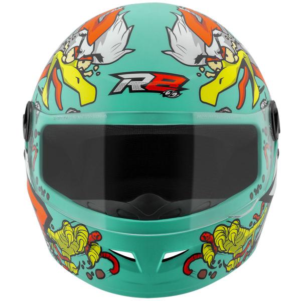 Imagem de Capacete de Moto Masculino Feminino Fechado Pro Tork R8 Rocket Chicken Fosco Confortável