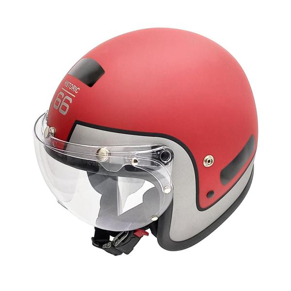 Imagem de Capacete de Moto Retro Old School Kraft Premium Lancamento Street Vermelho