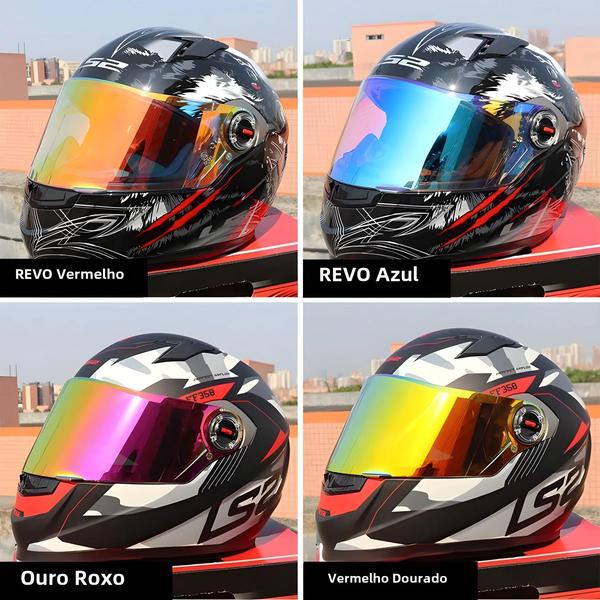 Imagem de Capacete de Motocicleta LS2 FF358/FF396 - Viseira e Acessórios de Lente