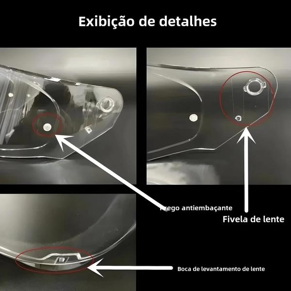 Imagem de Capacete de Motociclista Integral LS2 FF320/FF353/FF328/FF800 - Acessórios para Lentes