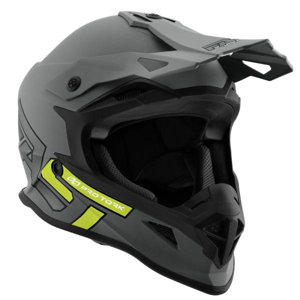 Imagem de Capacete de Motocross Esportivo Adulto Pro Tork Fast 788 Gray Fosco Feminino e Masculino