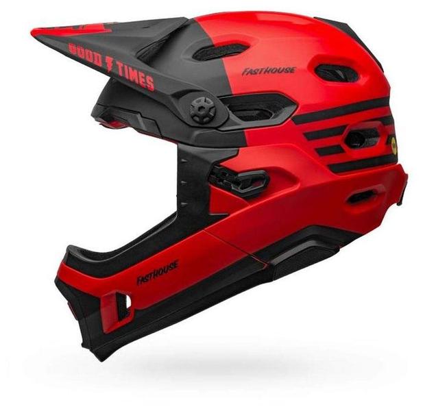 Imagem de Capacete de Mountain Bike BELL Super DH MIPS Fasthouse Vermelho/Preto