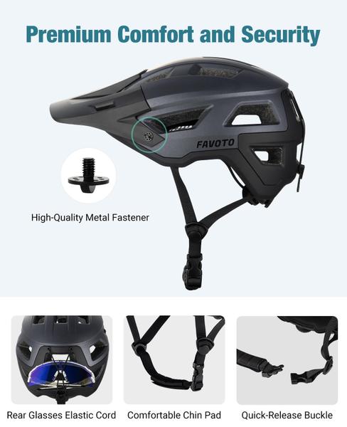 Imagem de Capacete de mountain bike Favoto Dual Shell Lightweight CPSC