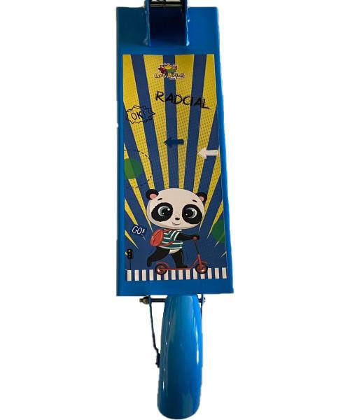 Imagem de Capacete de Proteção + Patinete 2 Roda Led Menino Panda Azul