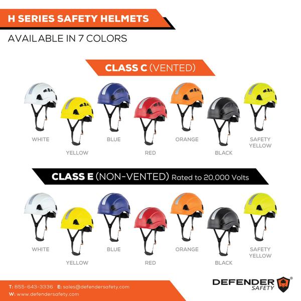 Imagem de Capacete de segurança Defender Safety H1-CH Hard Hat ANSI Z89.1