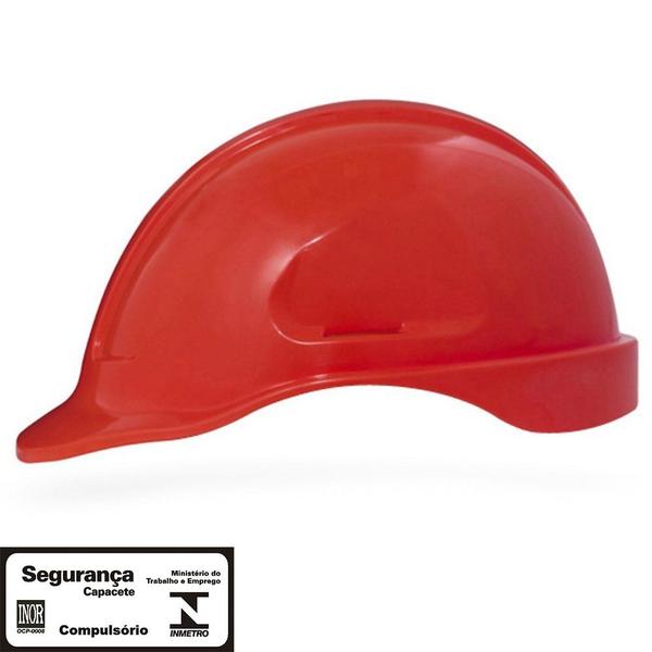 Imagem de Capacete de Segurança Vermelho S/ Suporte Steelflex