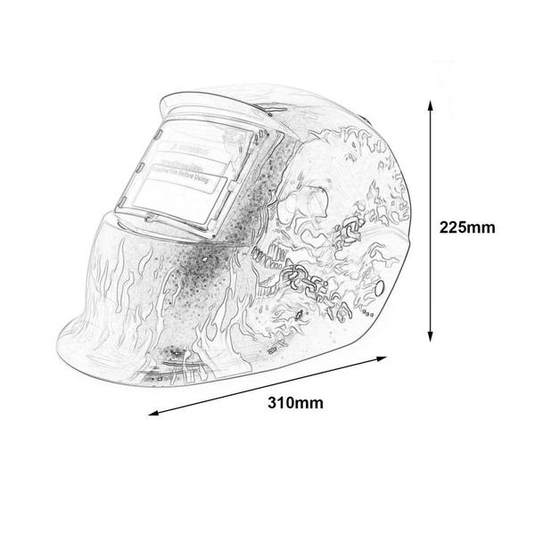 Capacete de soldagem Wokex Solar Auto Darkening Welding Mask Imagem de Capacete de soldagem Wokex Solar Auto Darkening Welding Mask