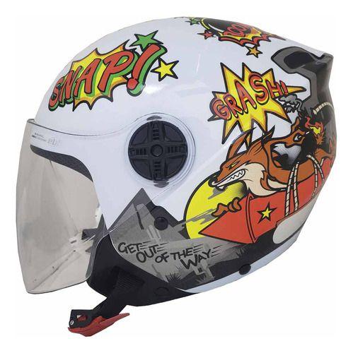 Imagem de Capacete Ebf Aberto Spark Jet Coiote Branco 56