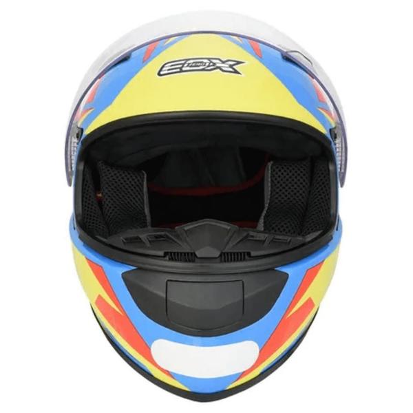 Imagem de Capacete Ebf E0x Colors Azul e Amarelo Fluor