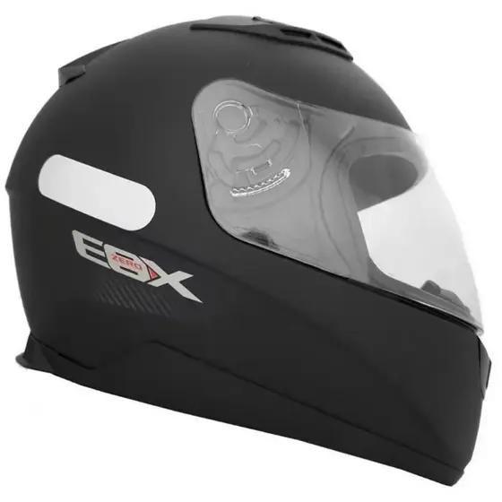 Imagem de Capacete Ebf E0X Solid Preto Fosco Mais Viseira Fumê