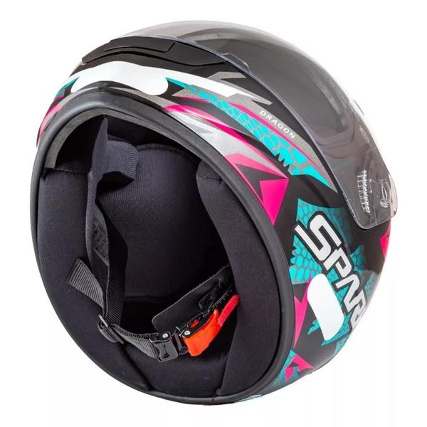 Imagem de Capacete Ebf Spark Dragon Preto Tiffany