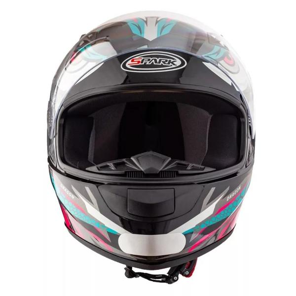 Imagem de Capacete Ebf Spark Dragon Preto Tiffany