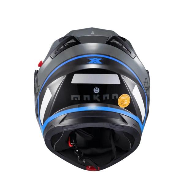 Imagem de Capacete Escamot Gladiator V3 Makan Cinza Azul 58 - Texx