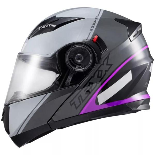 Imagem de Capacete Escamot Gladiator V3 Makan Cinza Rosa 56 - Texx