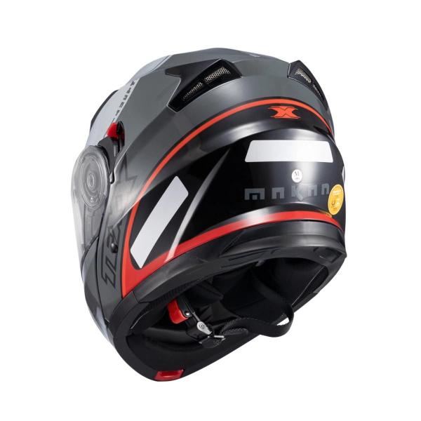 Imagem de Capacete Escamot Gladiator V3 Makan Cinza Vermelho 62 - Texx