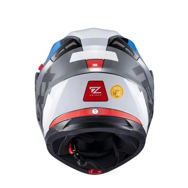 Imagem de Capacete Escamot Gladiator V3 Reisen Azul Vermelho E Branco 62 - Texx