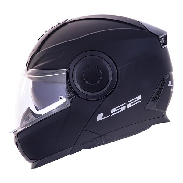 Imagem de Capacete Escamoteavel LS2 Scope Monocolor Preto Fosco Articulado Robocop