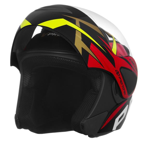 Imagem de Capacete Escamoteável Pro Tork V-pro Jet Factor Brilhante