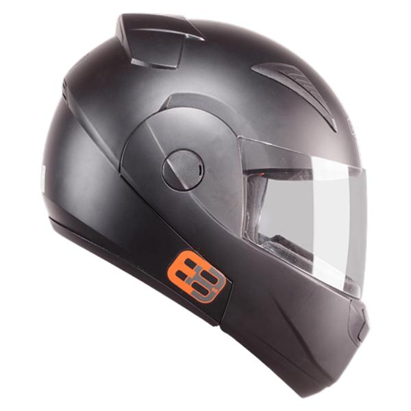 Imagem de Capacete Escamoteável Robocop EBF Novo E8 Solid Preto Fosco