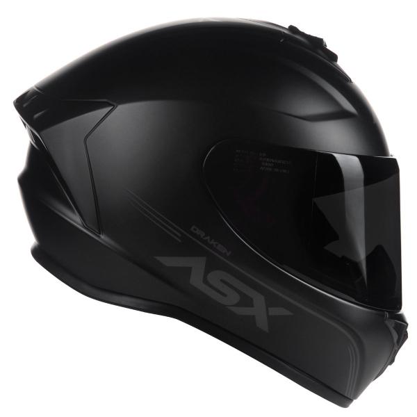 Imagem de Capacete Esportivo Asx Moto Preto Fosco Masculino Feminino