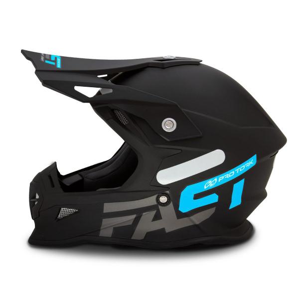 Imagem de Capacete Esportivo Motocross Enduro Trilha Para Moto Fast 788 Solid Pro Tork Masculino Feminino