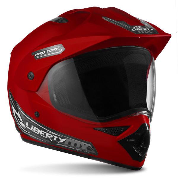 Imagem de Capacete Esportivo Motocross Trilha Enduro Pro Tork Liberty MX Pro Vision Com Viseira Masculino Feminino