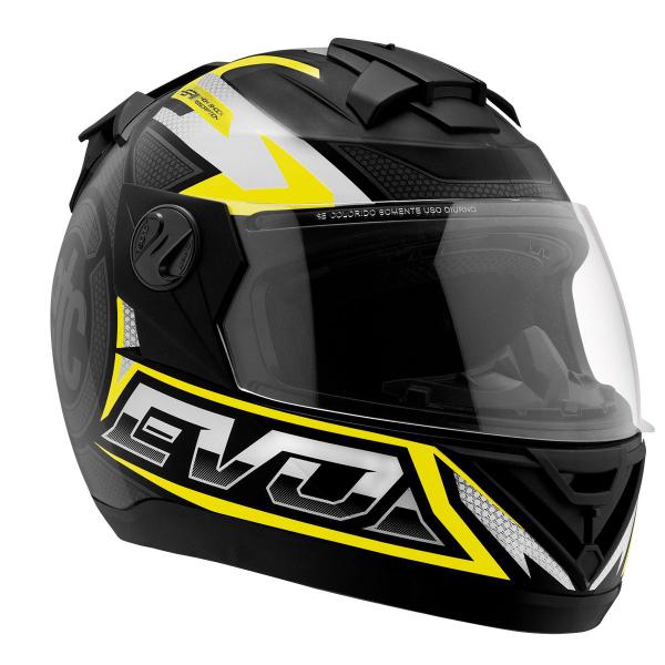 Imagem de Capacete Etceter Carbon Evo Brilhante Conforto e Segurança