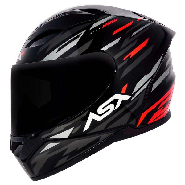 Capacete Fechado Asx City Arrow Brilho Masculino/Feminino