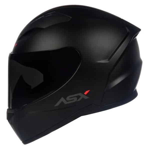Capacete Fechado Asx City Solid Preto Fosco Masculino/Feminino