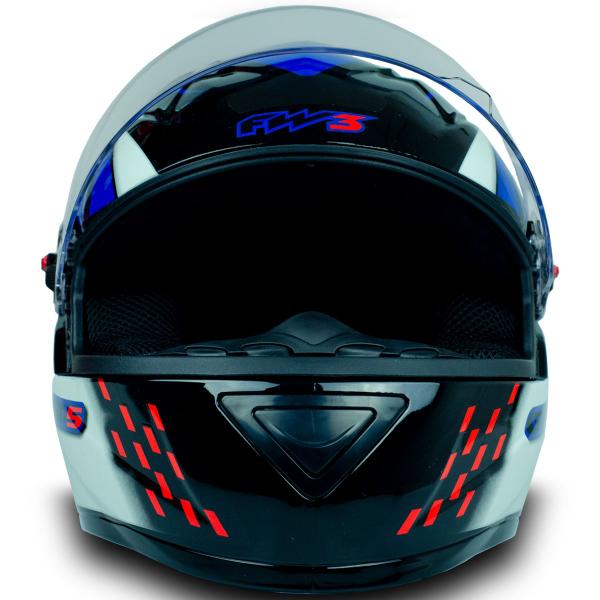 Imagem de Capacete Fechado Esportivo Para Moto Gt5 Fw3 Com Entrada E Saída De Ar E Viseira Cristal Diversos Modelos