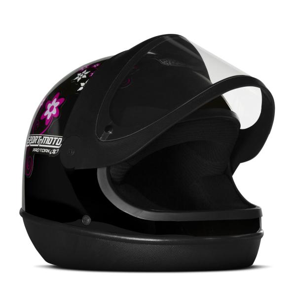 Imagem de Capacete Fechado Feminino Sport Moto For Girls Automático Pro Tork 