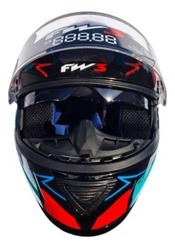 Imagem de Capacete Fechado Fw3 Gtx 43 Com Oculos Interno