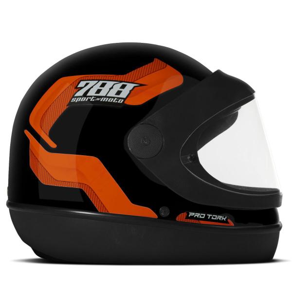 Imagem de Capacete Fechado Integral Barato Feminino Masculino Protork Sport Moto 788