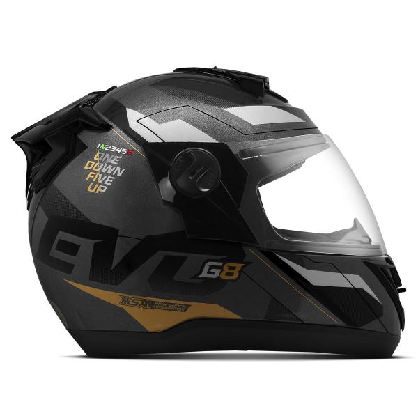 Imagem de Capacete Fechado Integral Pro Tork Evolution G8 Evo Fosco e Brilhante Masculino e Feminino