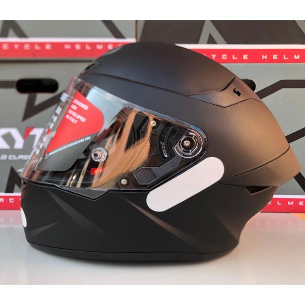 Imagem de Capacete Fechado Kyt Tt Course Plain Matt Black Preto Fosco